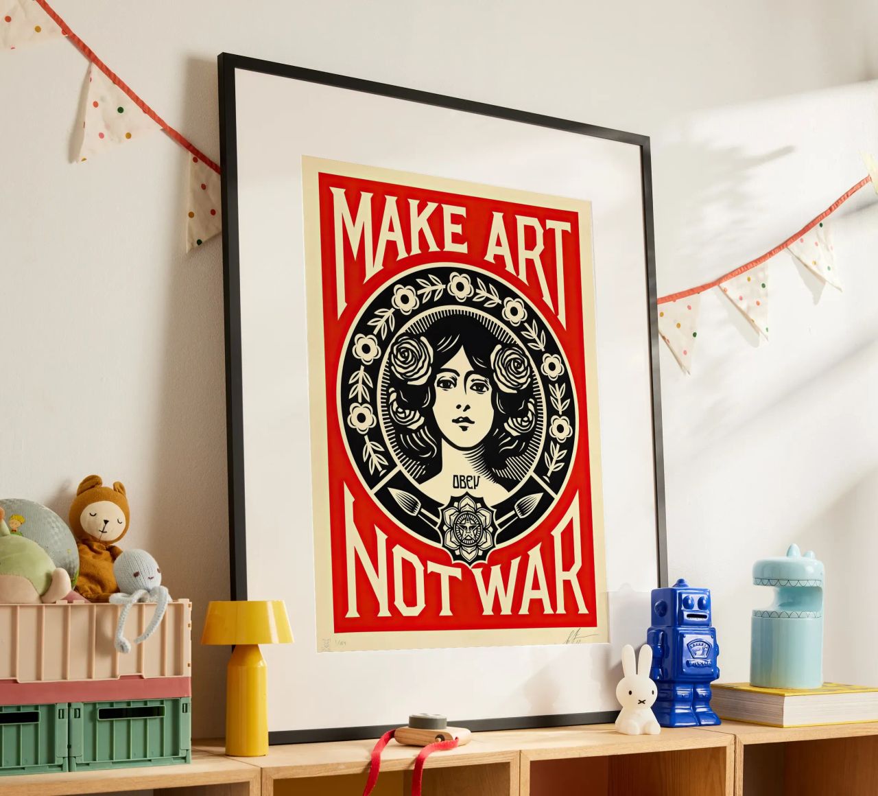 MACHT KUNST STATT KRIEG Poster von American Poster