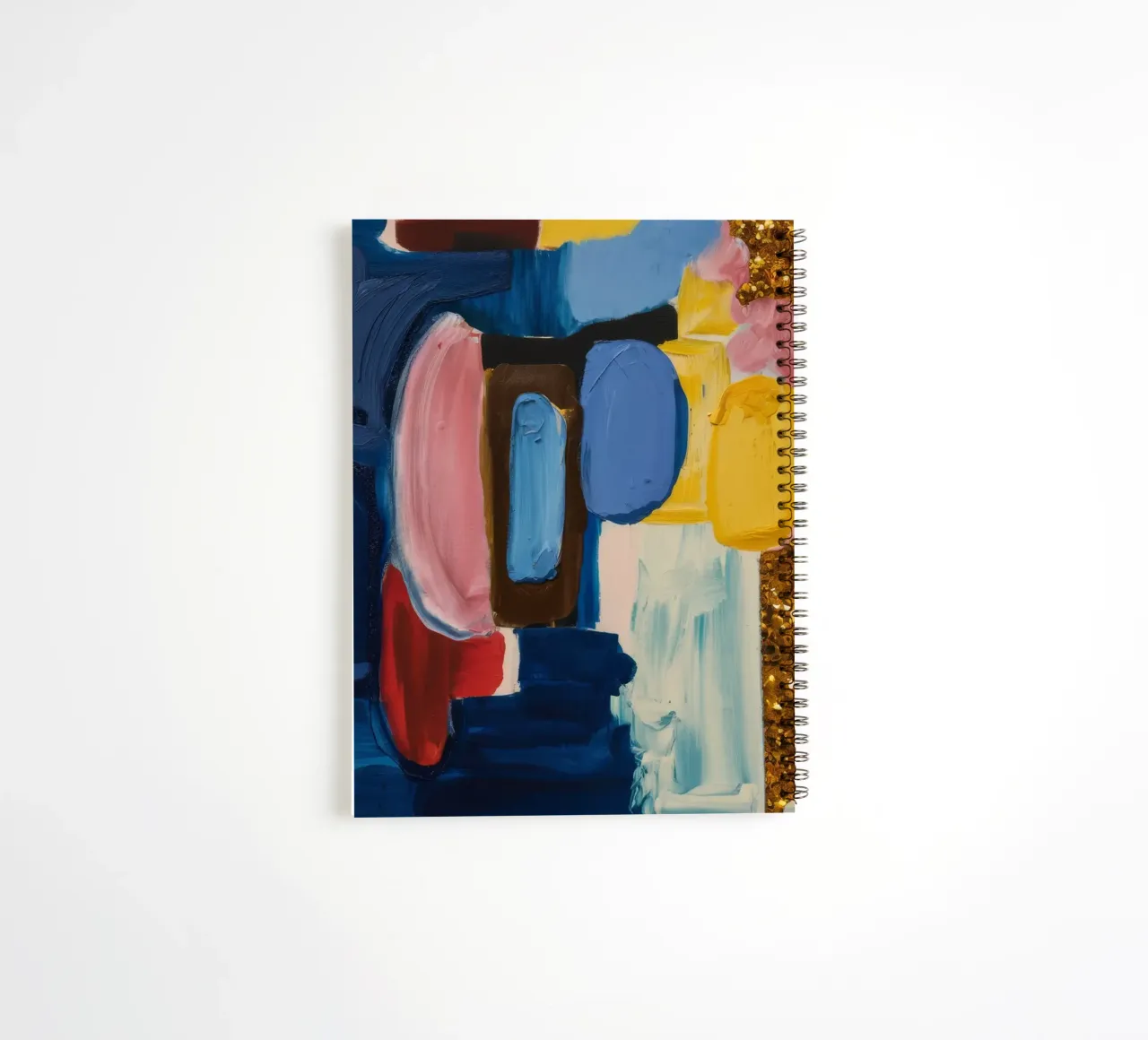 Amber Azure Gleam spiral notebook by Sublime Layers