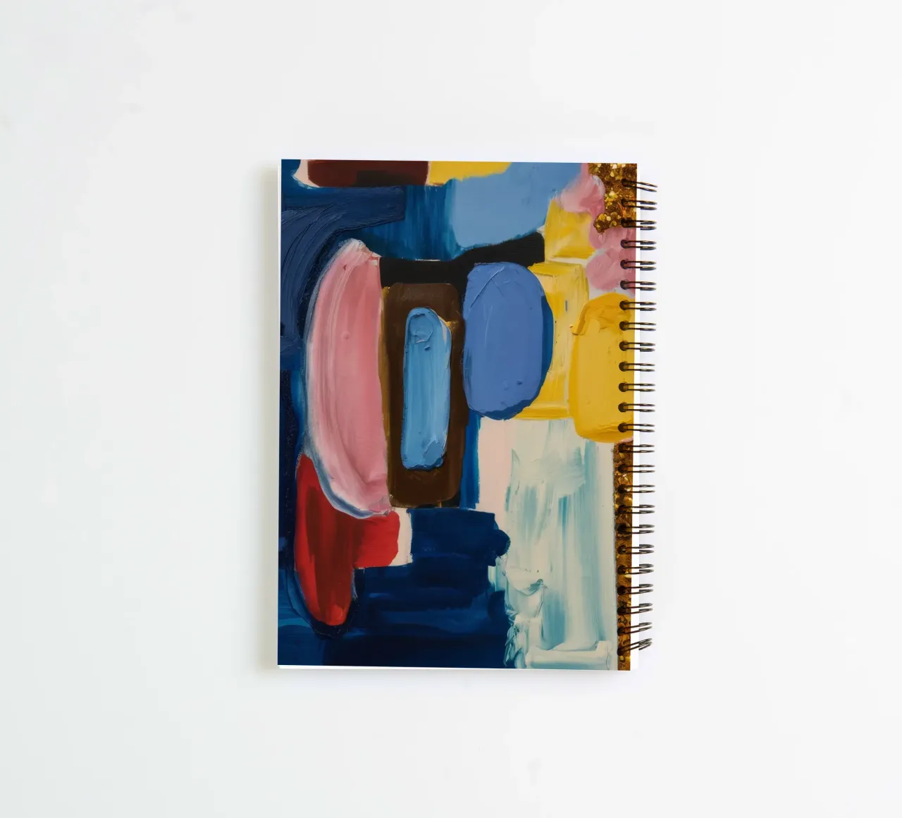 Amber Azure Gleam spiral notebook by Sublime Layers