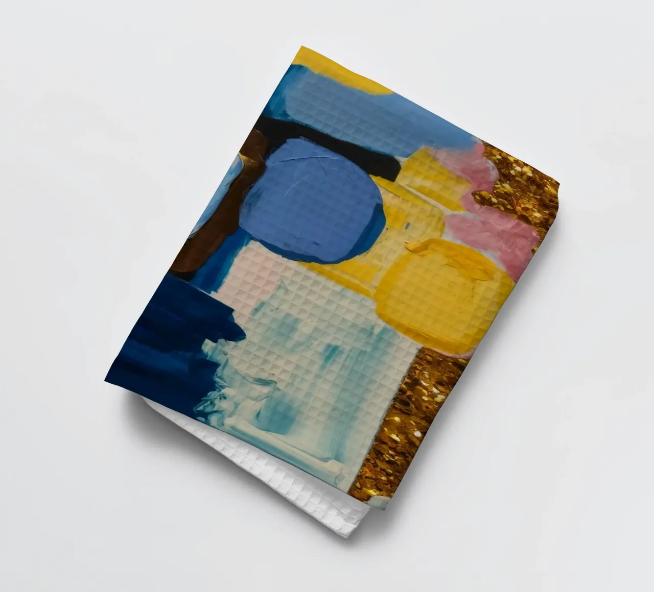 Amber Azure Gleam torchon de Sublime Layers