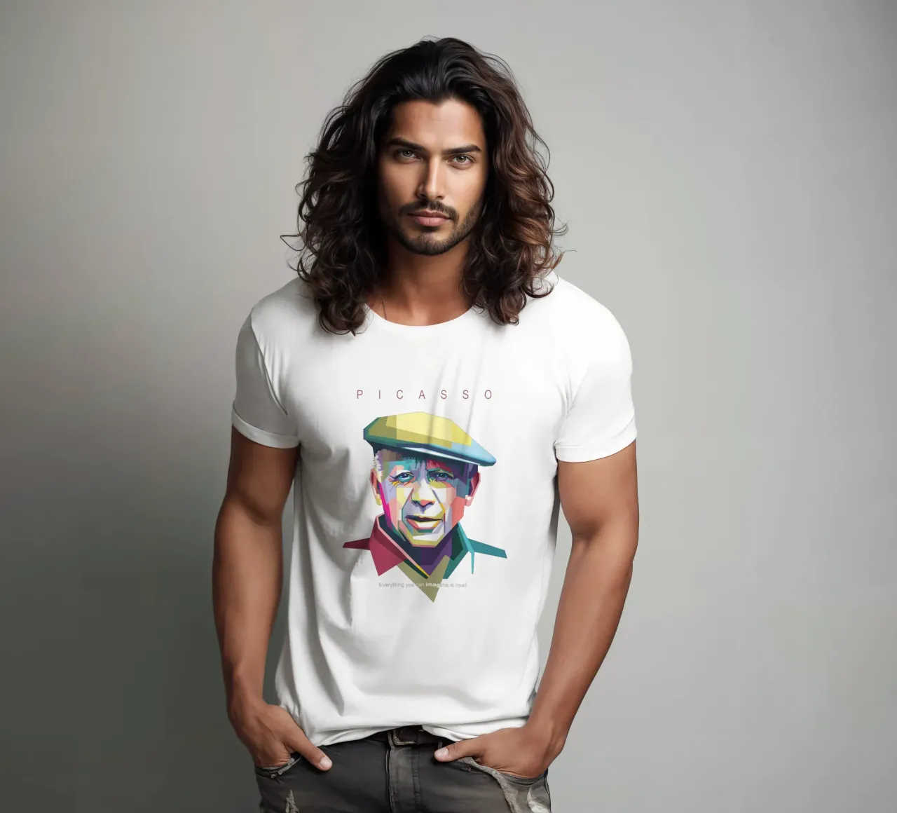 Picasso Pop Art WPAP t-shirt da Alkahfsmart