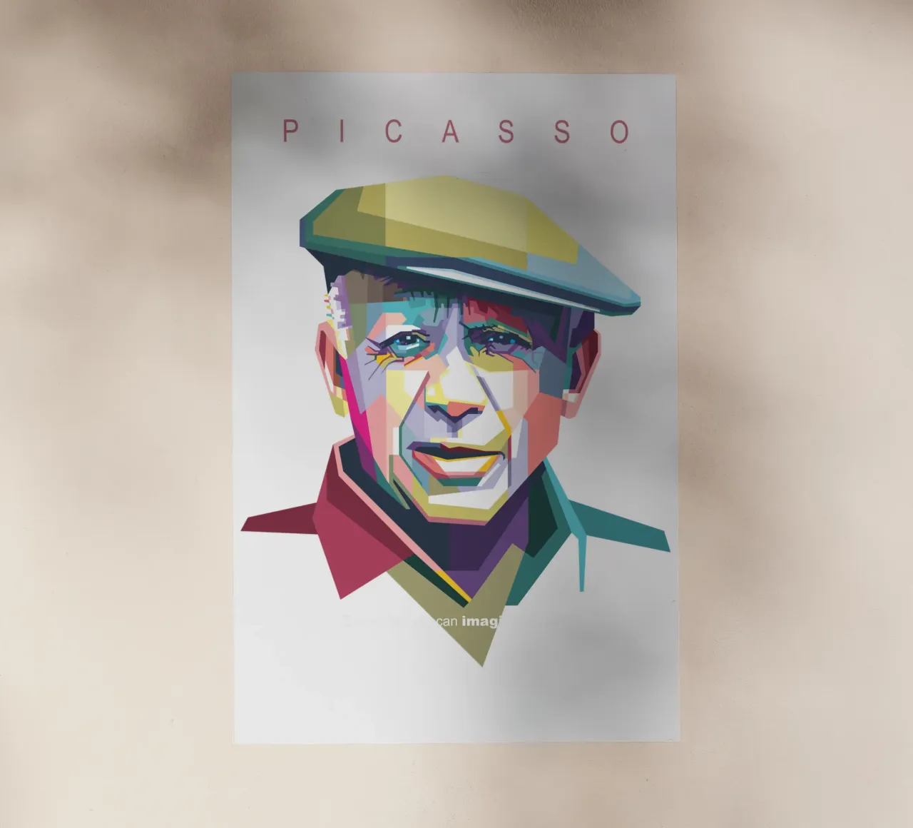 Picasso Pop Art WPAP pellicola backlit da Alkahfsmart