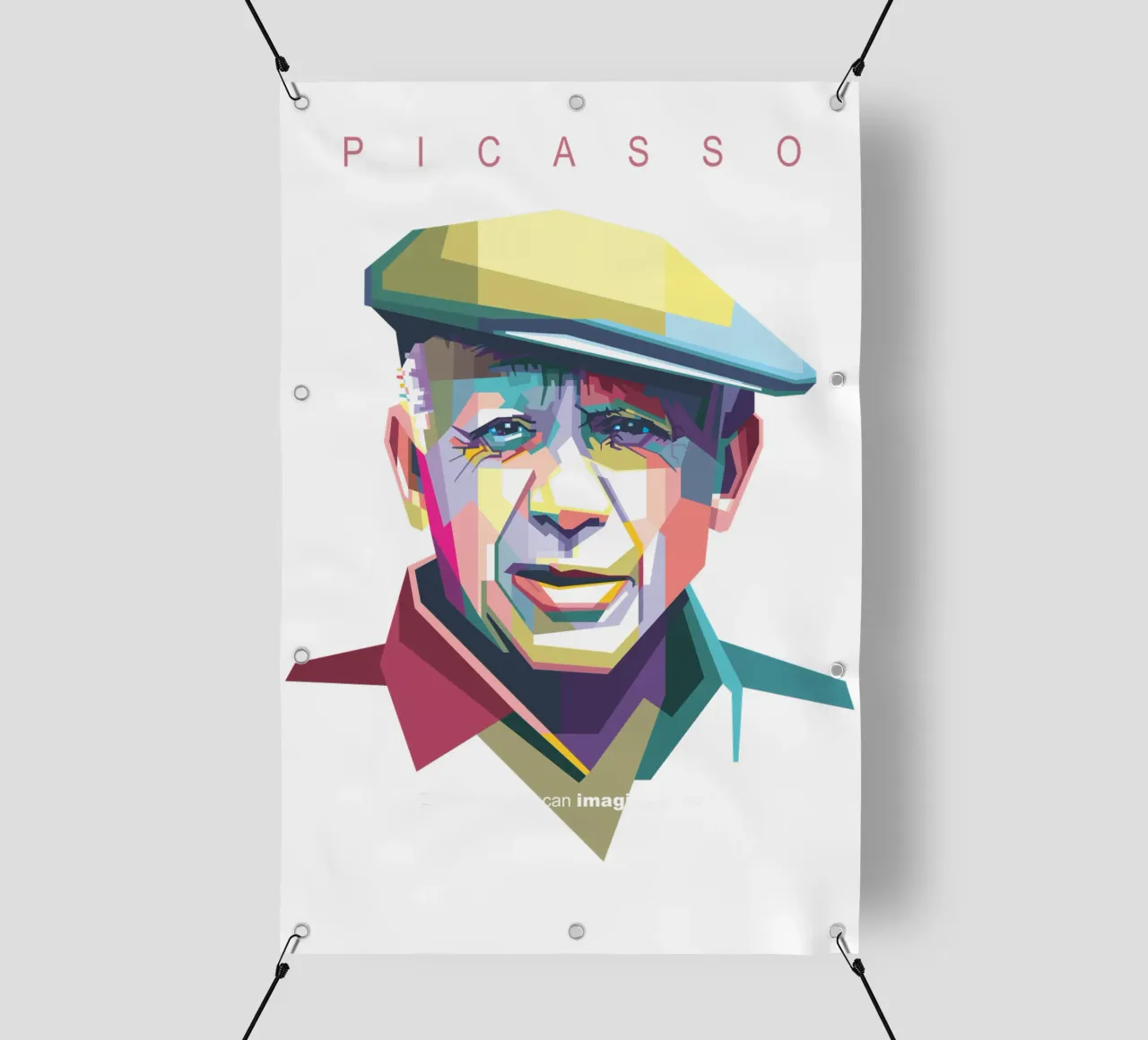 Picasso Pop Art WPAP telo in pvc da Alkahfsmart