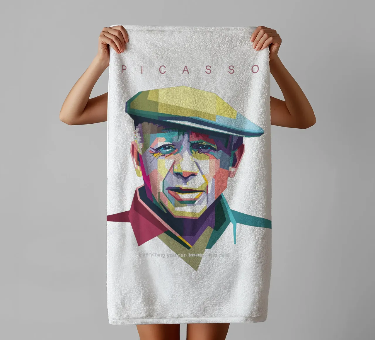 Picasso Pop Art WPAP asciugamano da bagno da Alkahfsmart