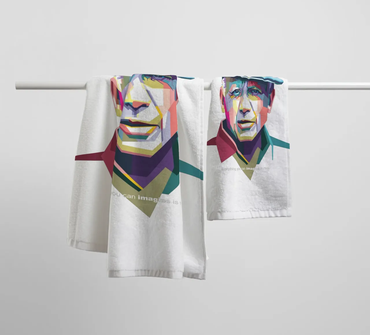 Picasso Pop Art WPAP asciugamano da bagno da Alkahfsmart