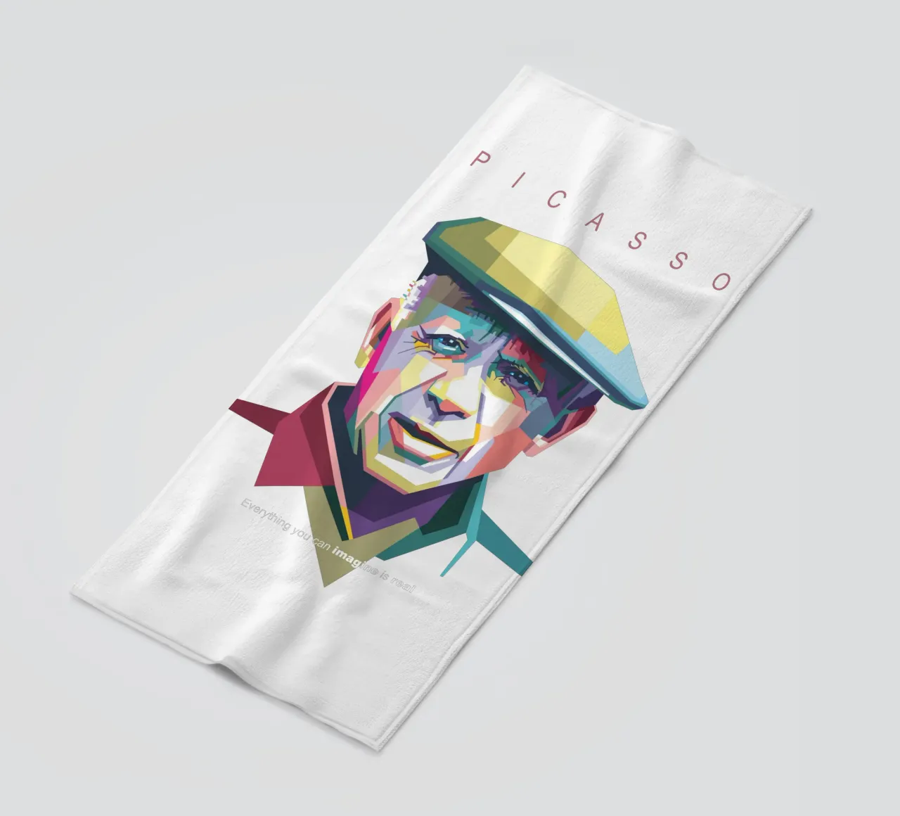 Picasso Pop Art WPAP telo mare da Alkahfsmart