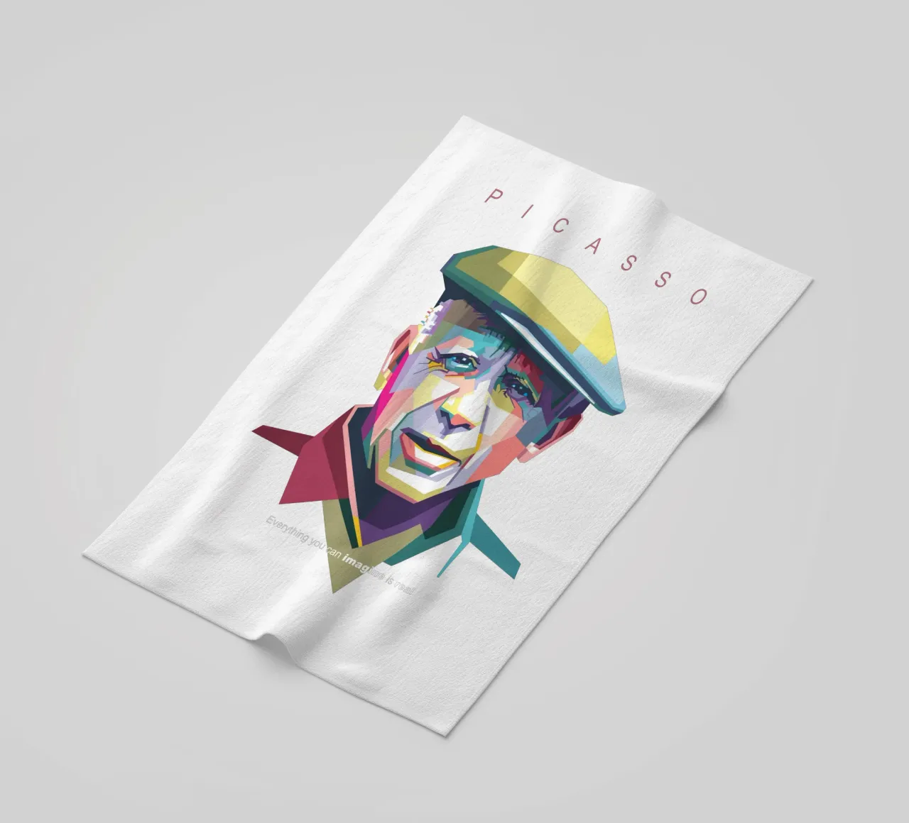 Picasso Pop Art WPAP telo mare da Alkahfsmart