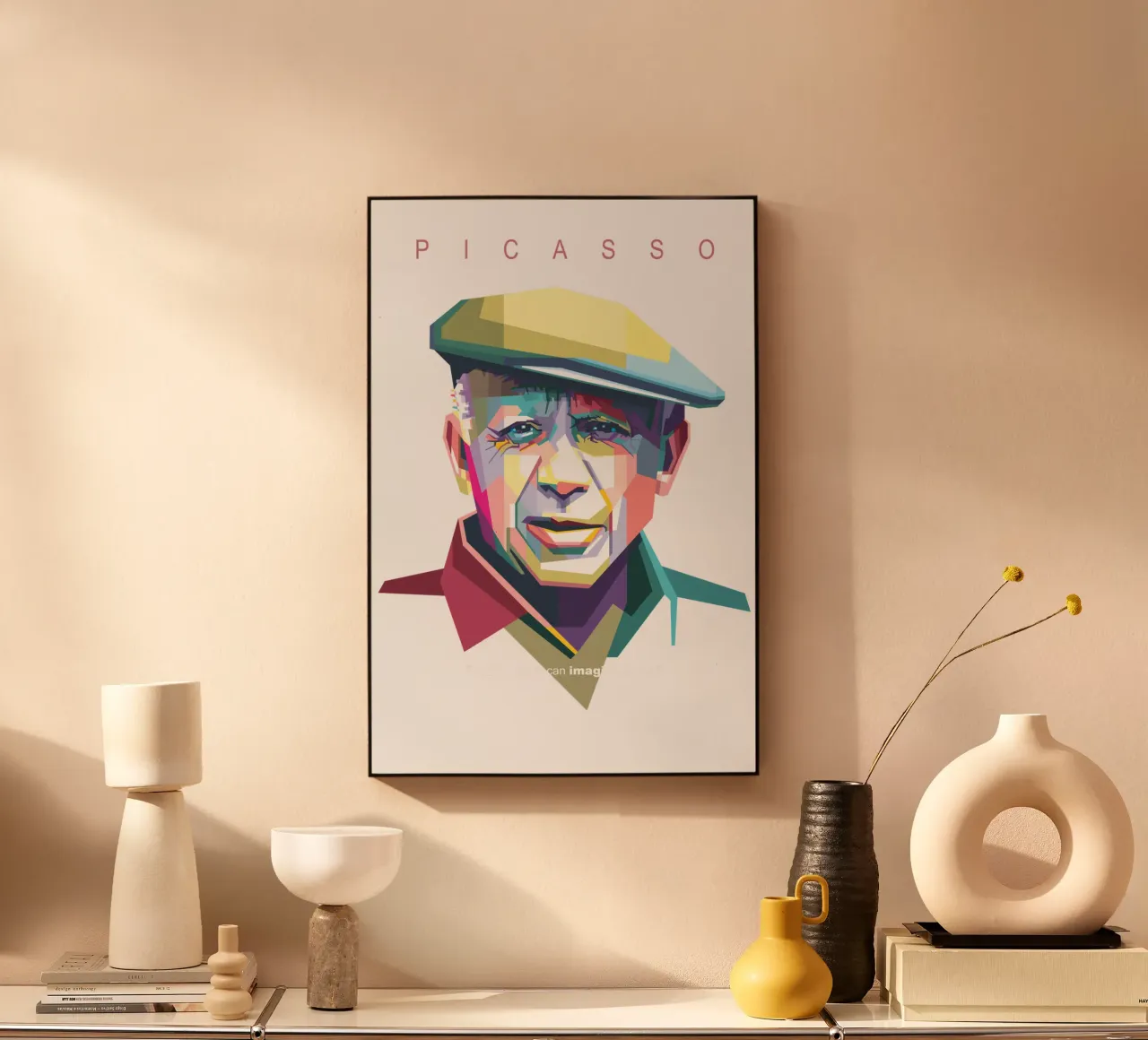 Picasso Pop Art WPAP alluminio dibond da Alkahfsmart