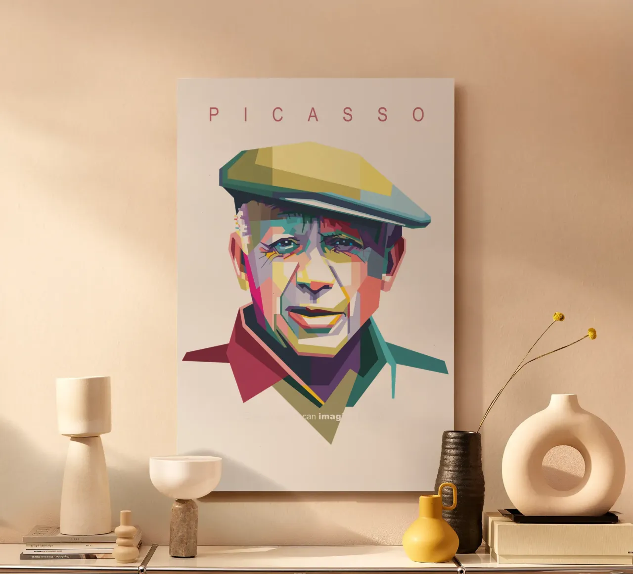 Picasso Pop Art WPAP alluminio dibond da Alkahfsmart