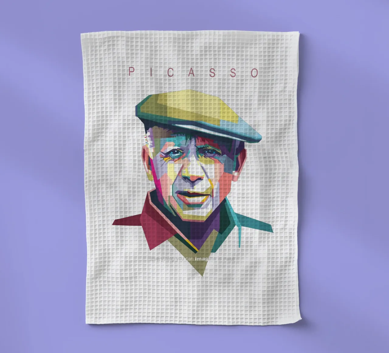 Picasso Pop Kunst WPAP Geschirrtuch von Alkahfsmart