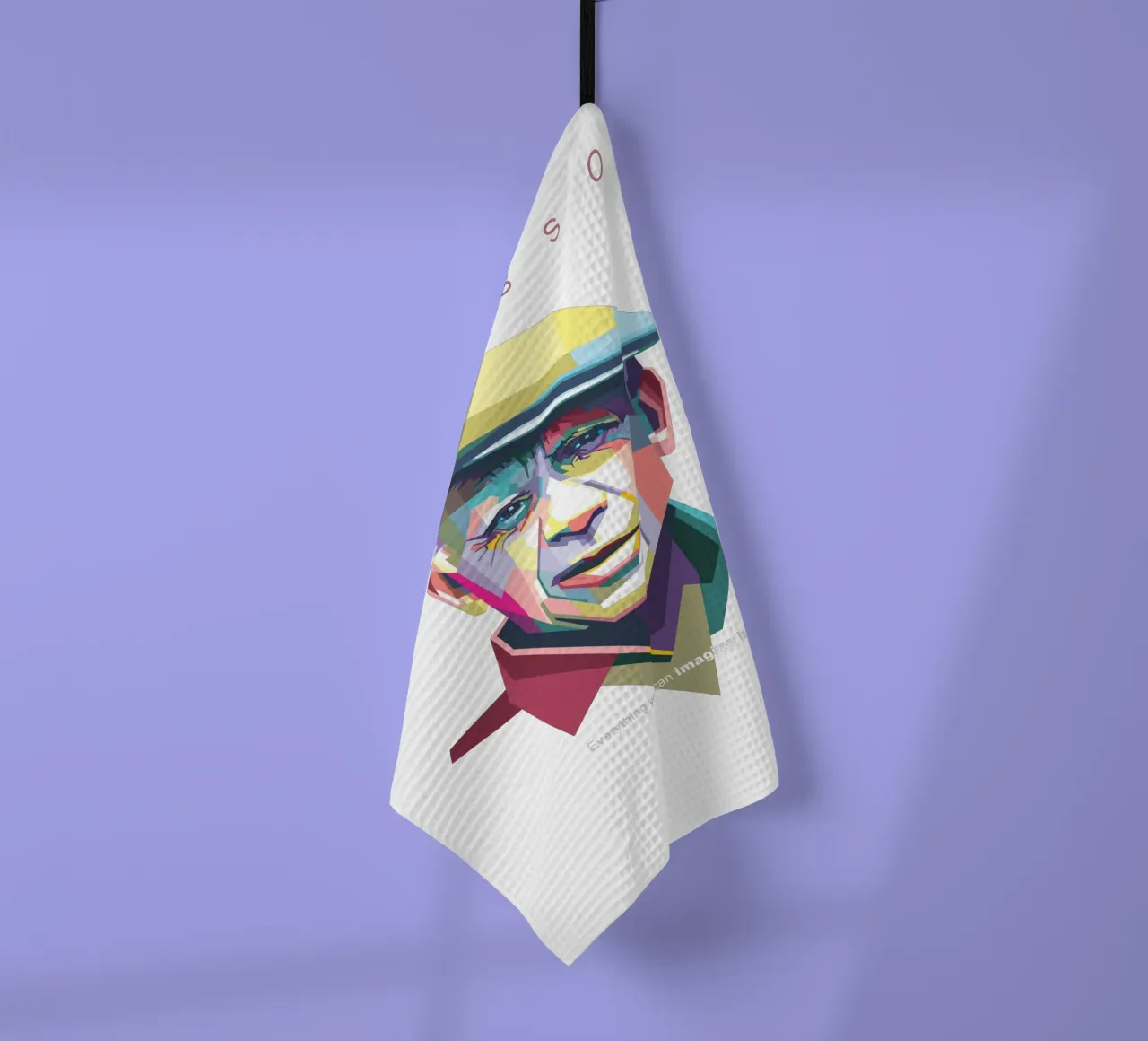 Picasso Pop Kunst WPAP Geschirrtuch von Alkahfsmart