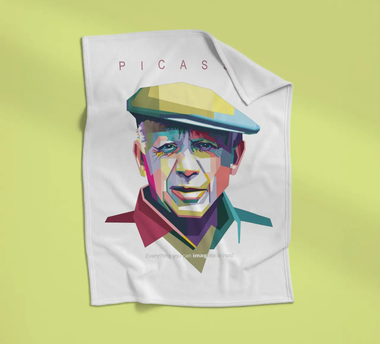 Picasso Pop Art WPAP coperta in pile da Alkahfsmart