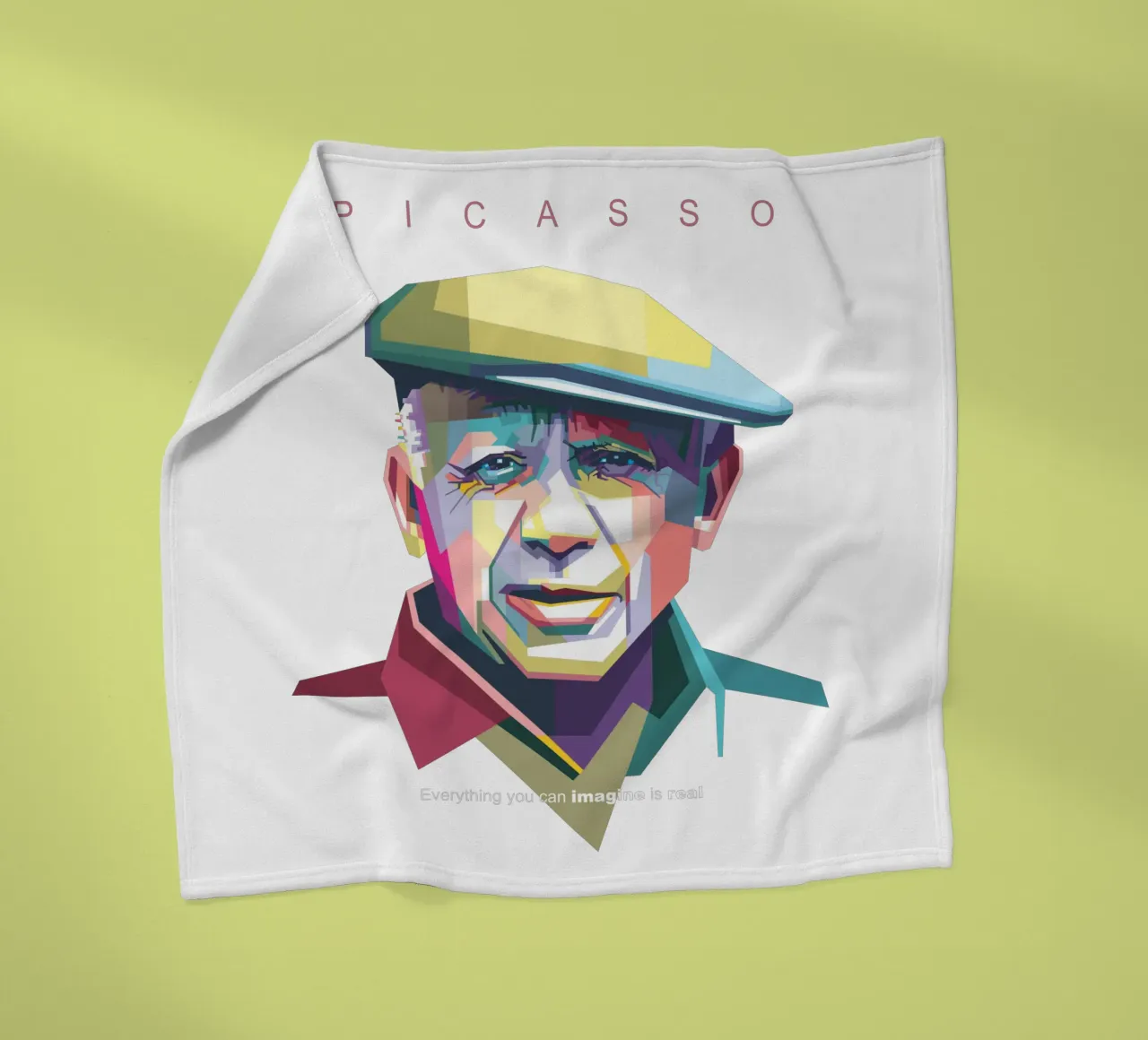 Picasso Pop Art WPAP coperta in pile da Alkahfsmart