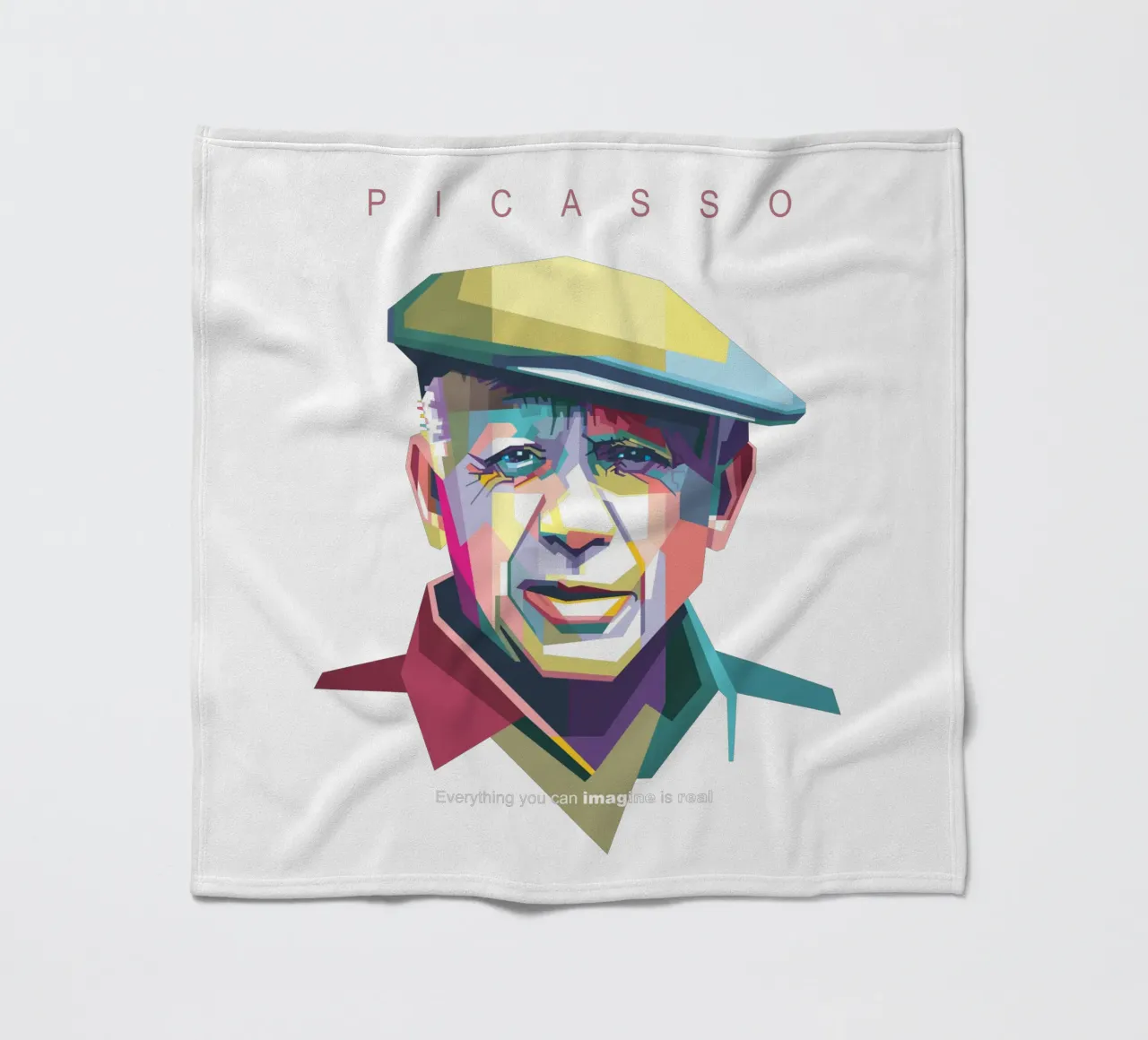 Picasso Pop Art WPAP coperta in pile da Alkahfsmart