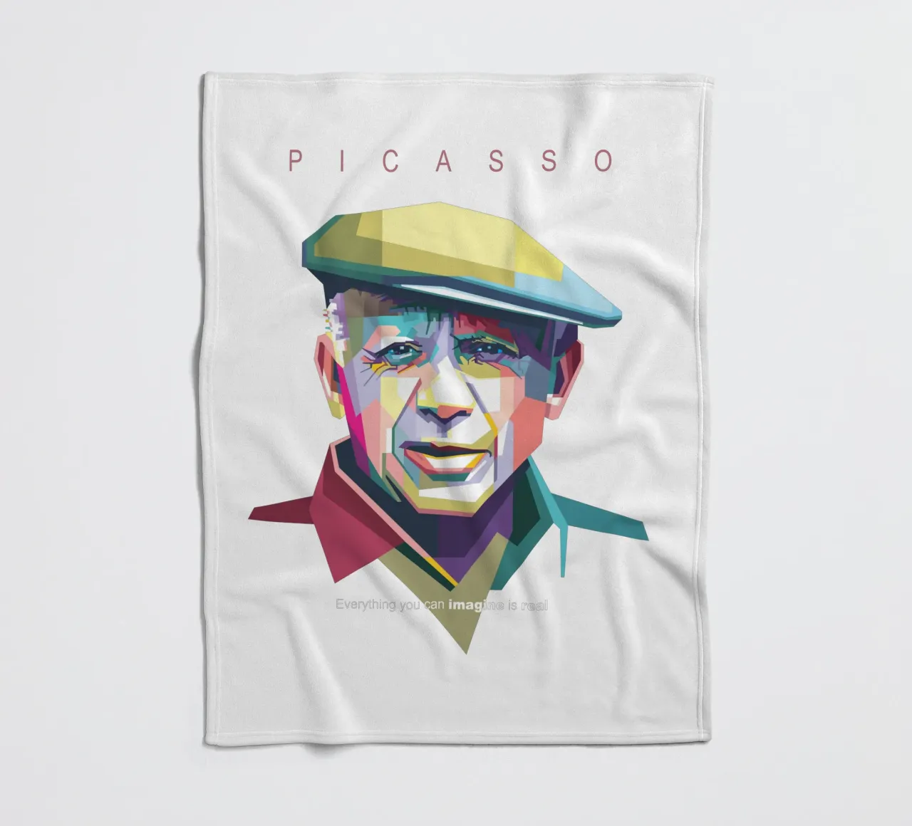 Picasso Pop Art WPAP coperta in pile da Alkahfsmart