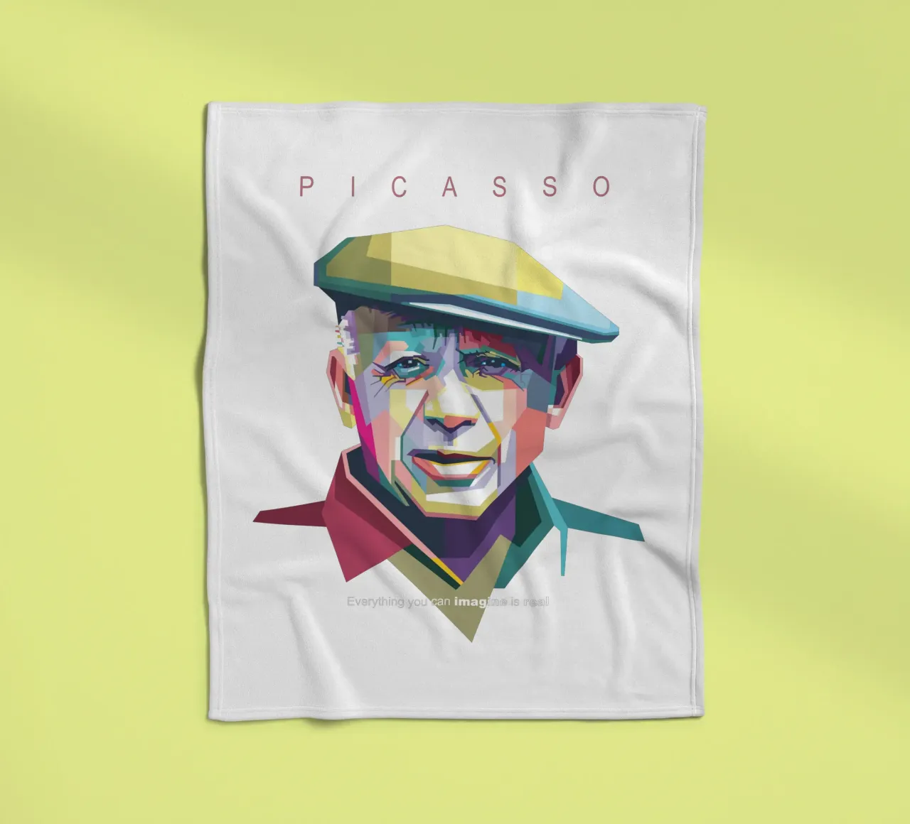 Picasso Pop Art WPAP coperta in pile da Alkahfsmart