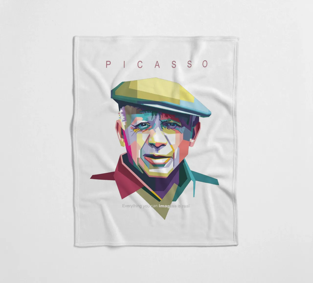 Picasso Pop Art WPAP coperta in pile da Alkahfsmart