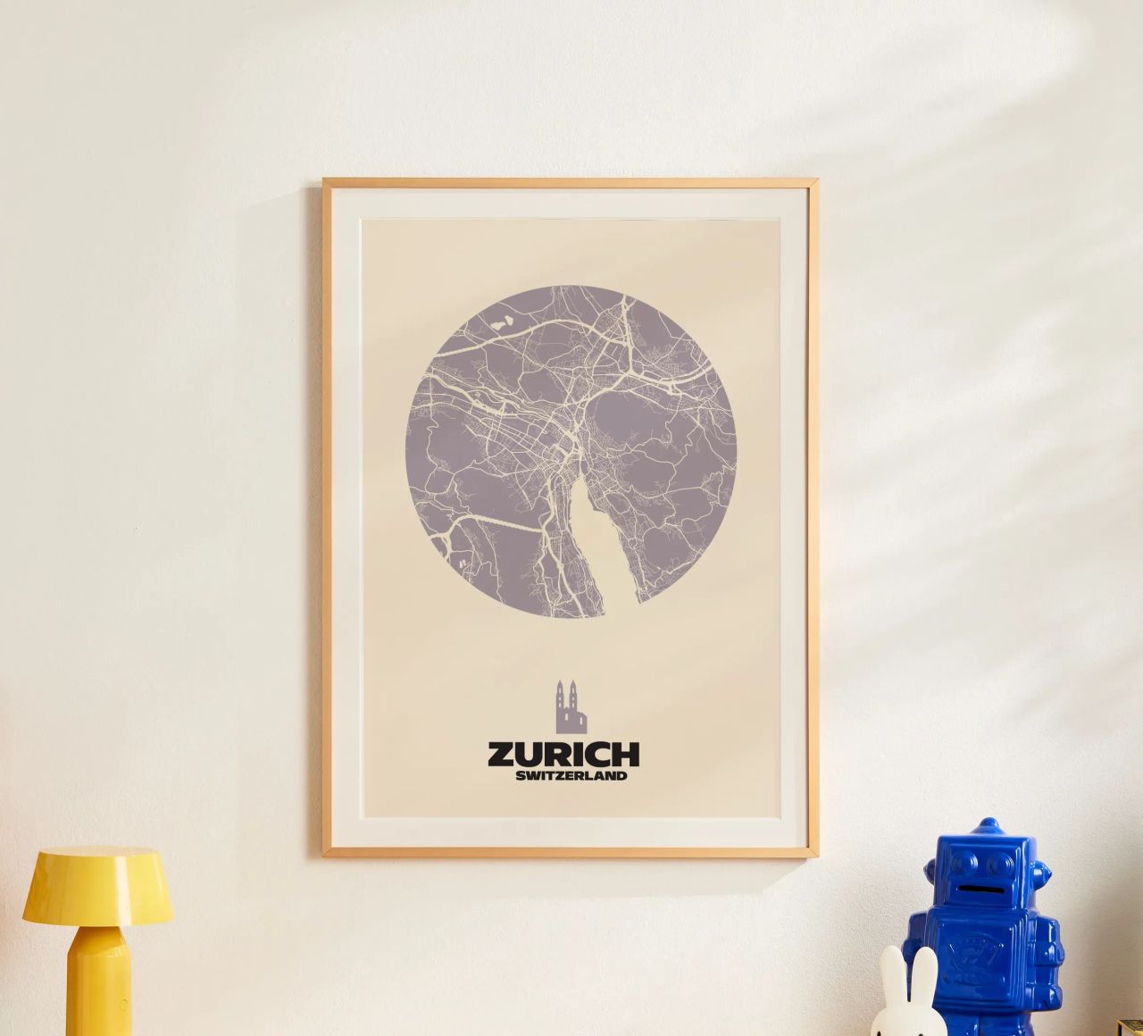 Zürichsee & Struktur - Stadtkreise Poster von MOOODZART