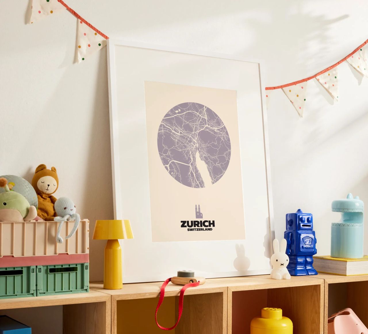 Zürichsee & Struktur - Stadtkreise Poster von MOOODZART