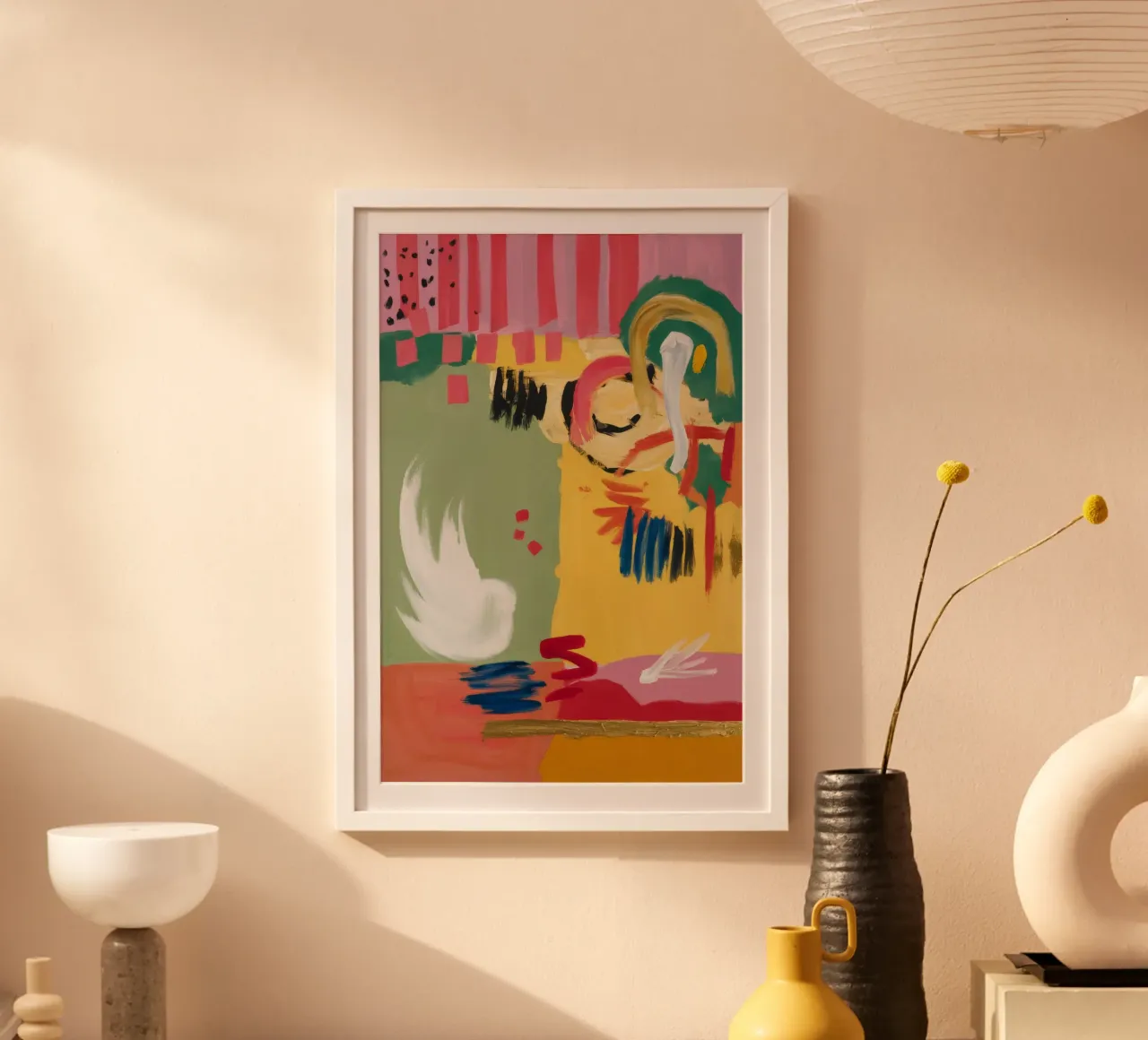 Grünes fröhliches Gekritzel Poster von Sublime Layers