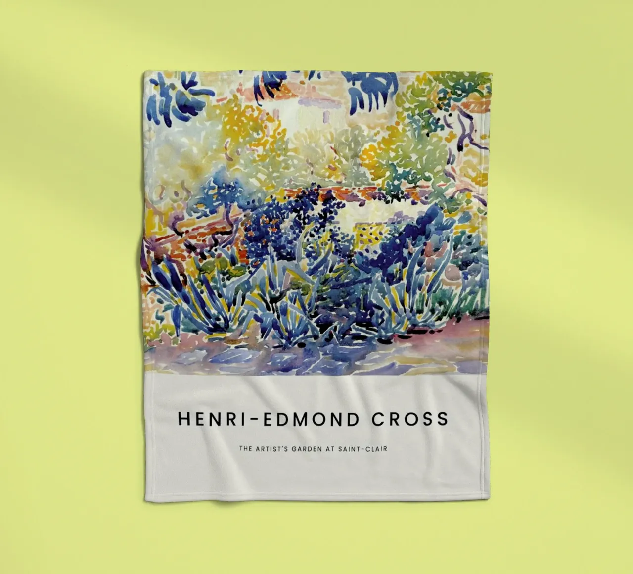 Cross - The Artist's Garden at Saint-Clair coperta in pile da Vintage by JUNIQE