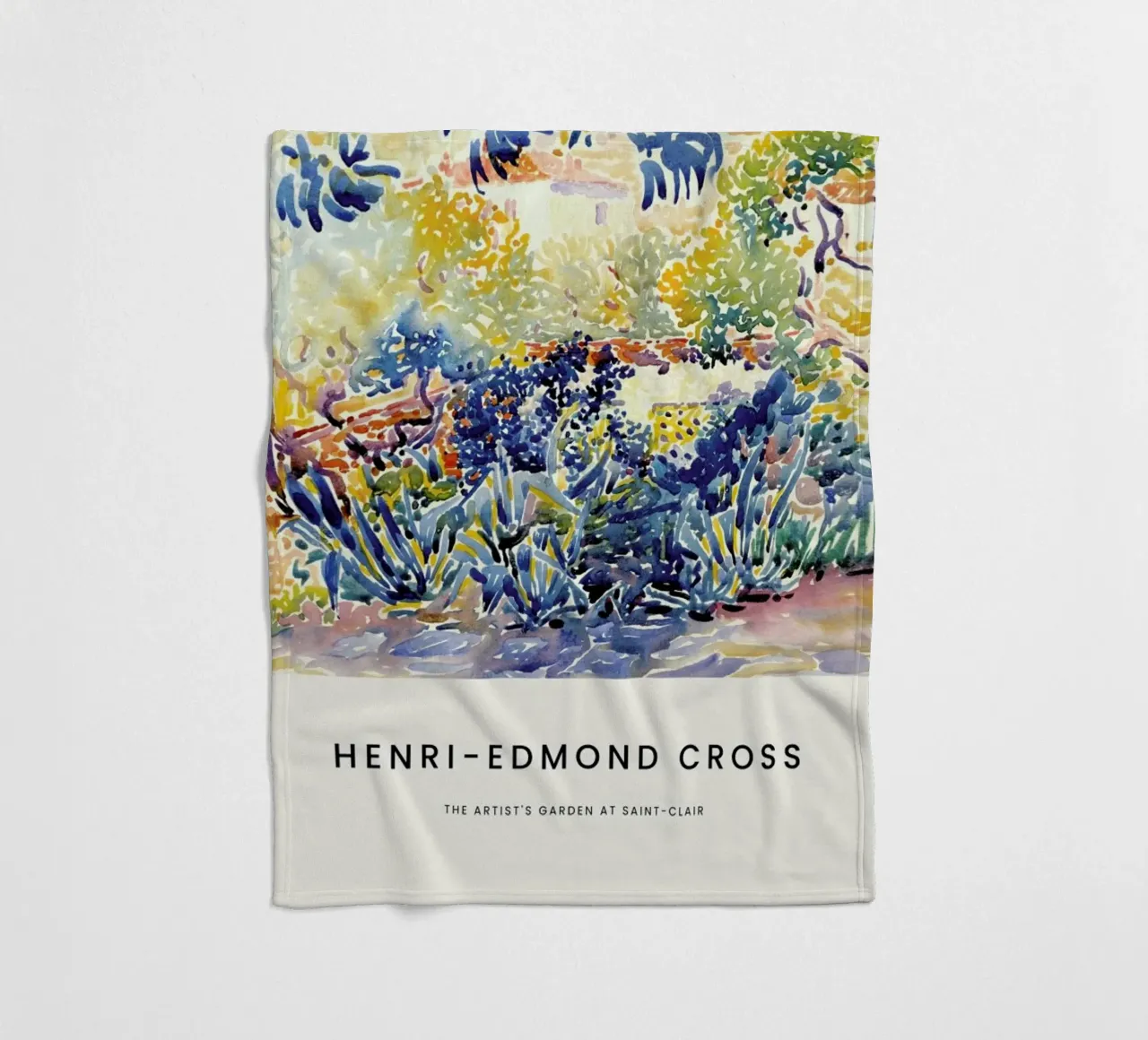 Cross - The Artist's Garden at Saint-Clair coperta in pile da Vintage by JUNIQE