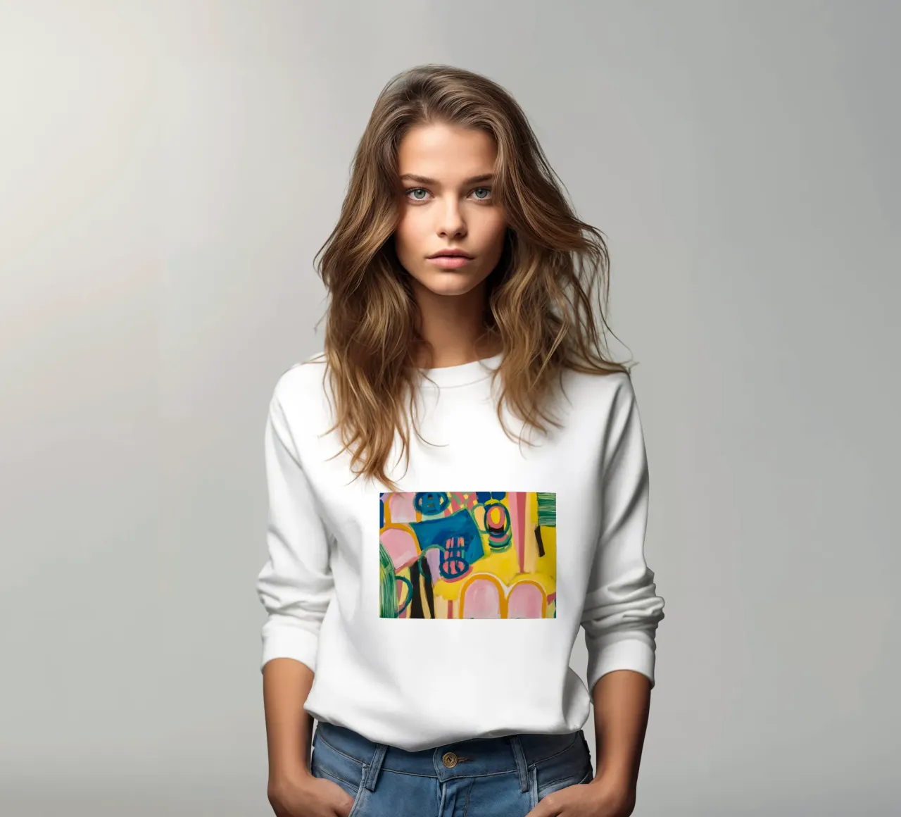 Pastellfarbener Torbogen Traum Sweatshirt von Sublime Layers