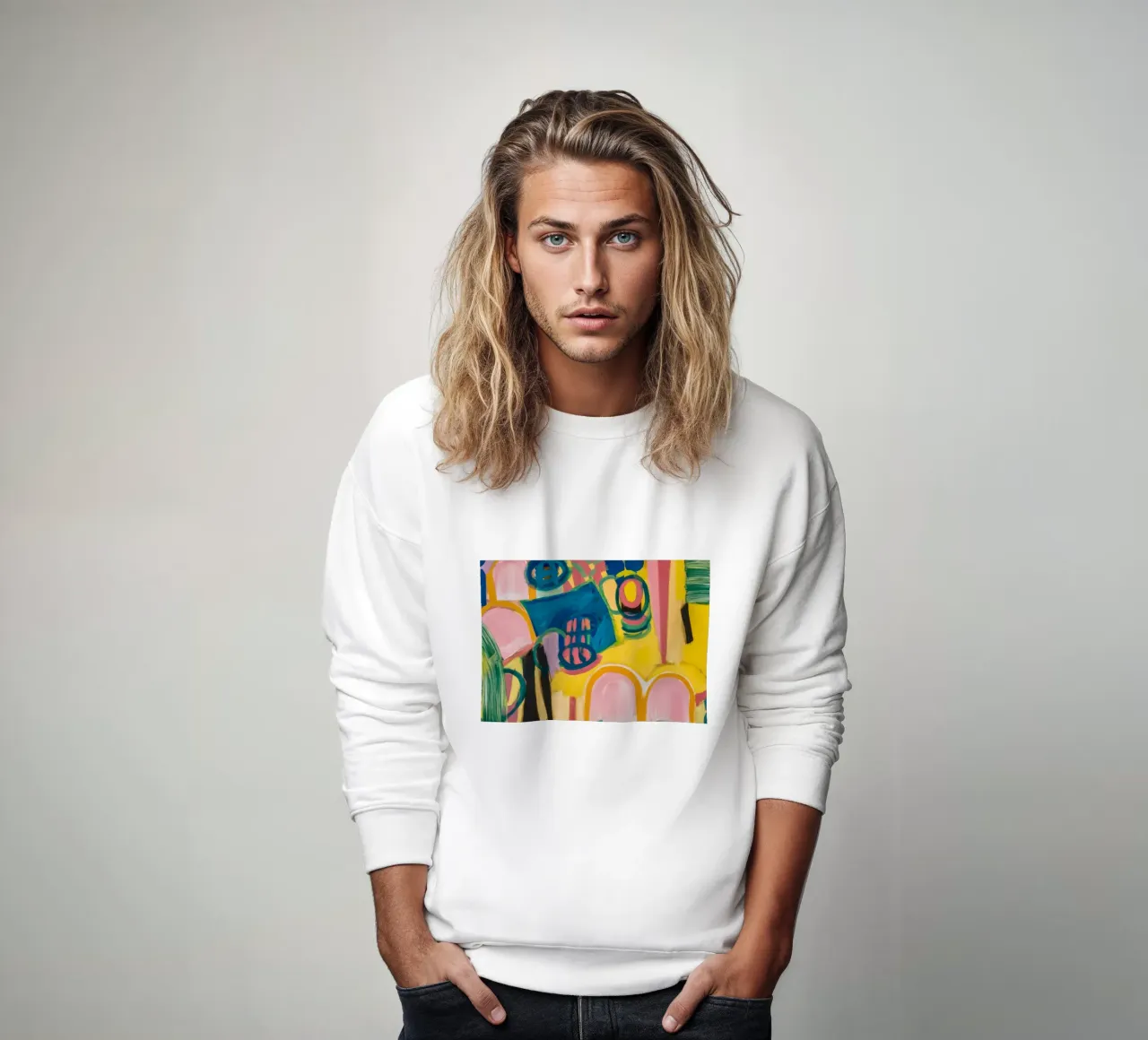 Pastellfarbener Torbogen Traum Sweatshirt von Sublime Layers