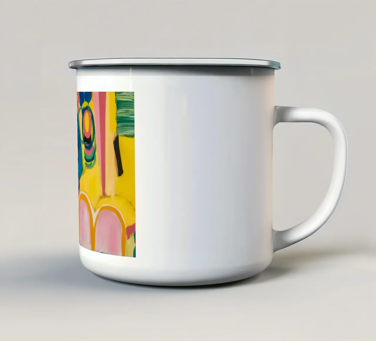 Sogno di arco pastello tazza in smalto da Sublime Layers