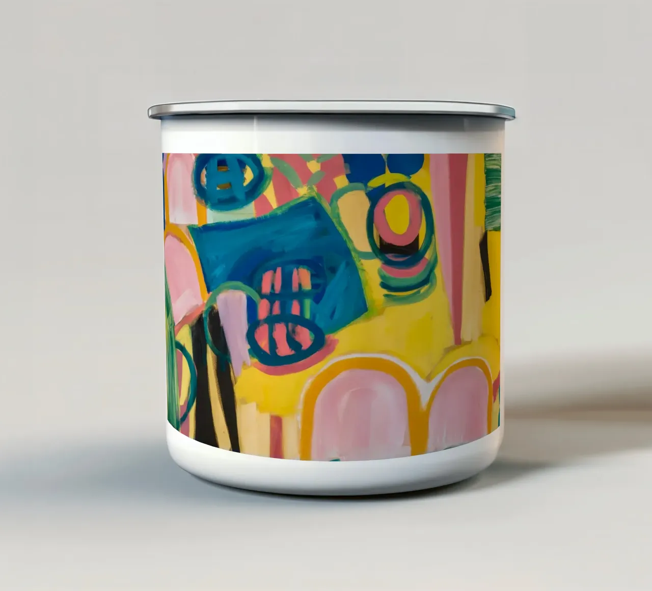 Sogno di arco pastello tazza in smalto da Sublime Layers