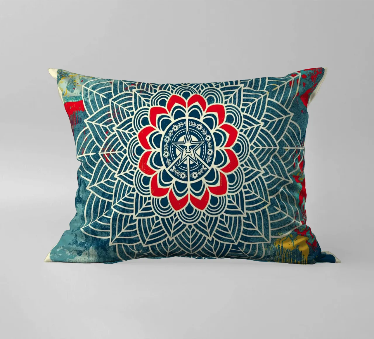 Chaos Mandala 2 decorative cushion by American Poster