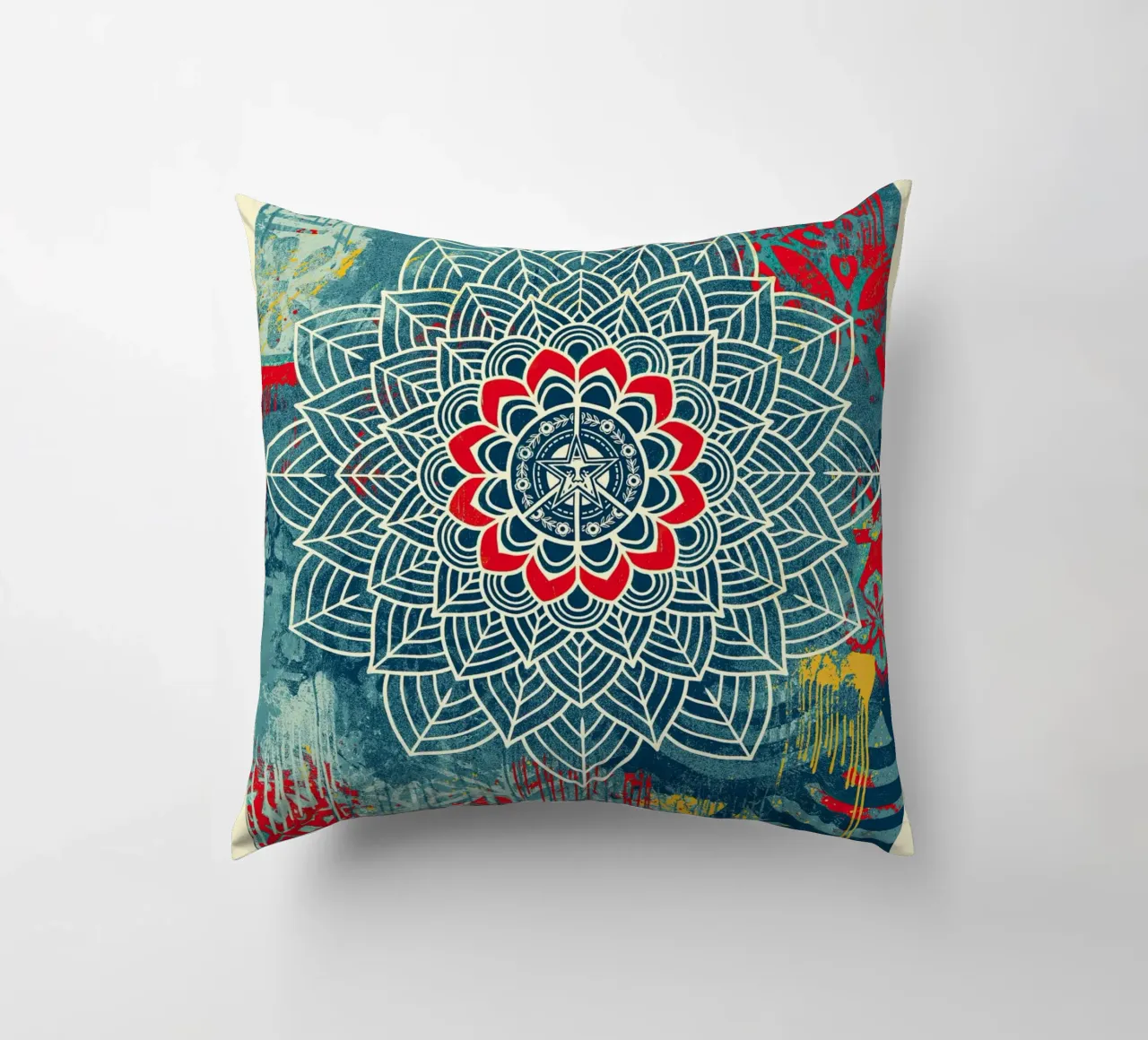 Chaos Mandala 2 decorative cushion by American Poster