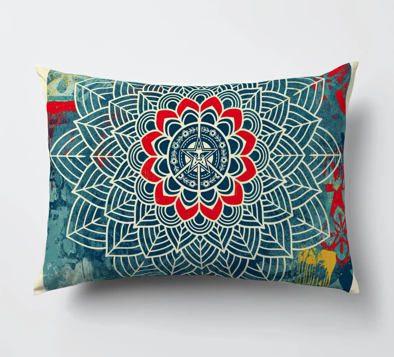 Chaos Mandala 2 decorative cushion by American Poster