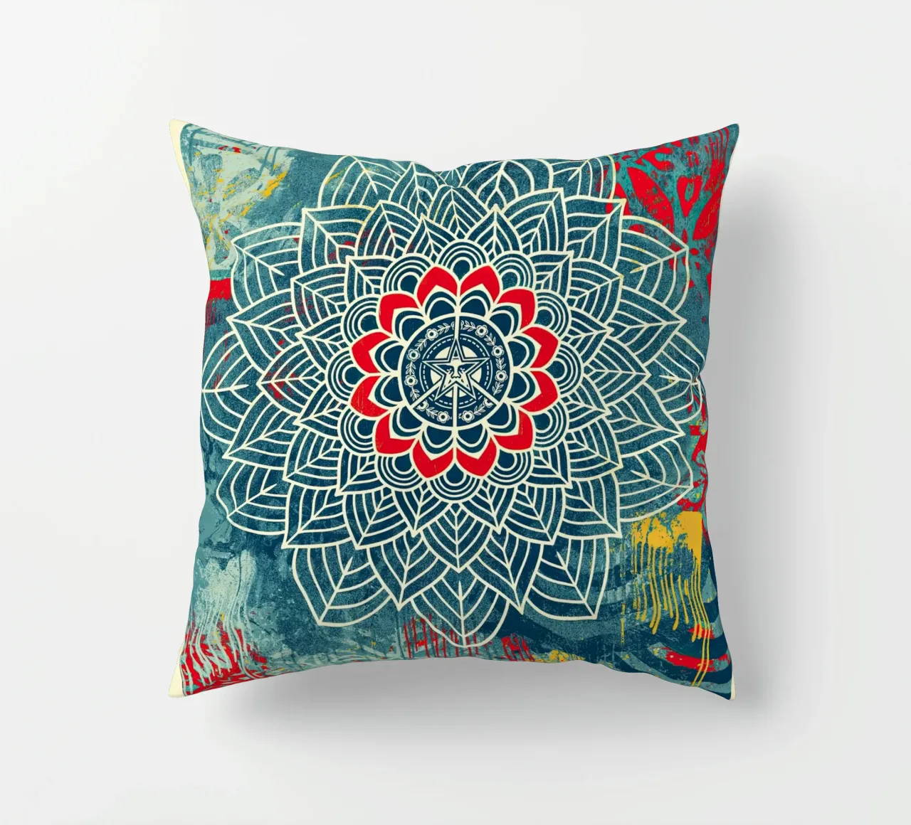 Chaos Mandala 2 decorative cushion by American Poster