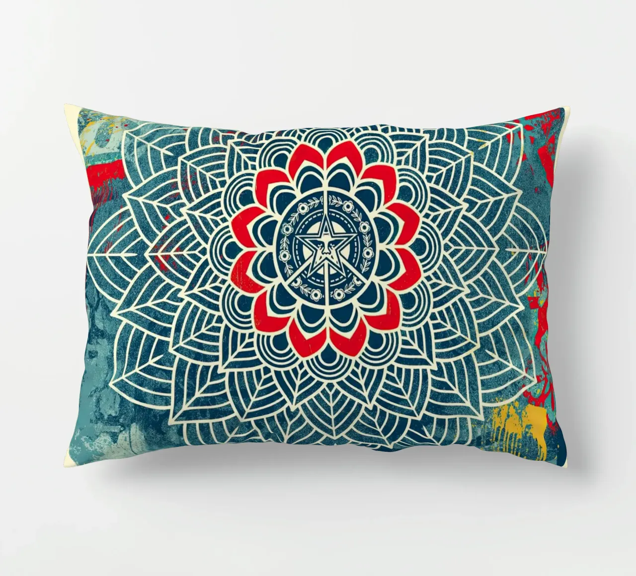 Chaos Mandala 2 decorative cushion by American Poster