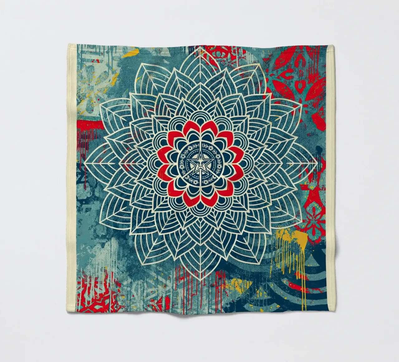 Chaos Mandala 2 fleece blanket by American Poster