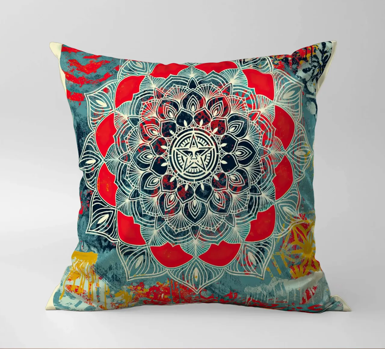 Mandala del caos cuscino da American Poster