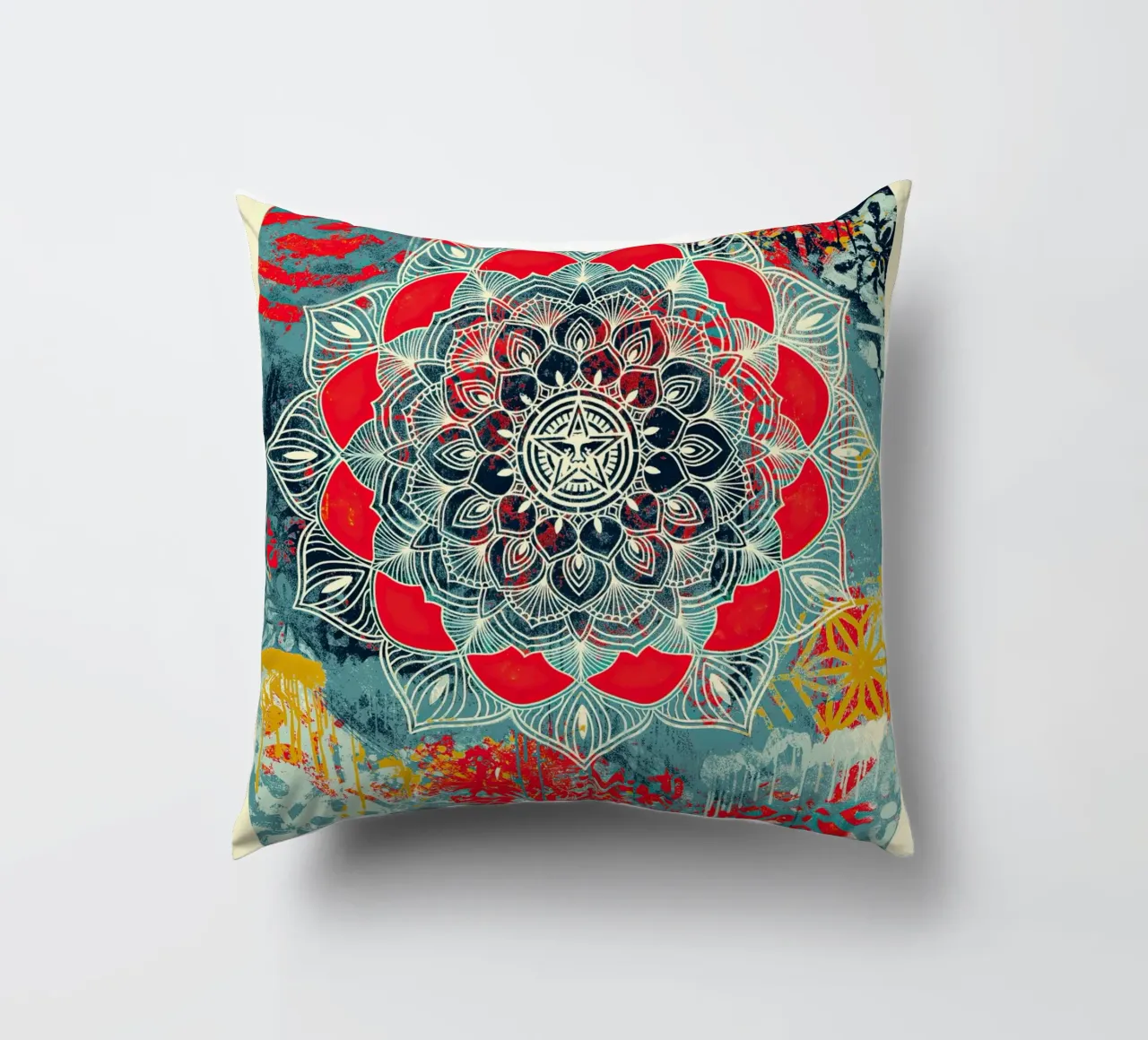 Mandala del caos cuscino da American Poster
