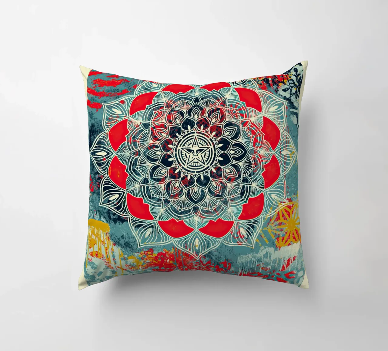 Mandala del caos cuscino da American Poster