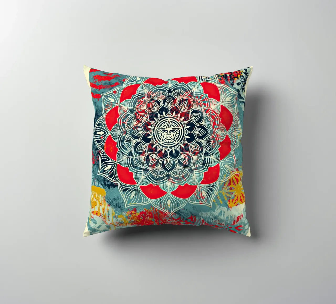 Mandala del caos cuscino da American Poster