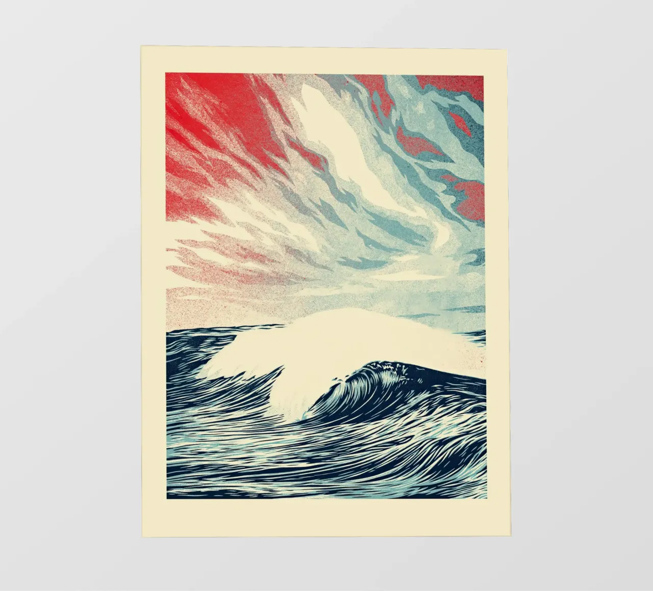 Force of Nature Letterpress pvc cover by American Poster