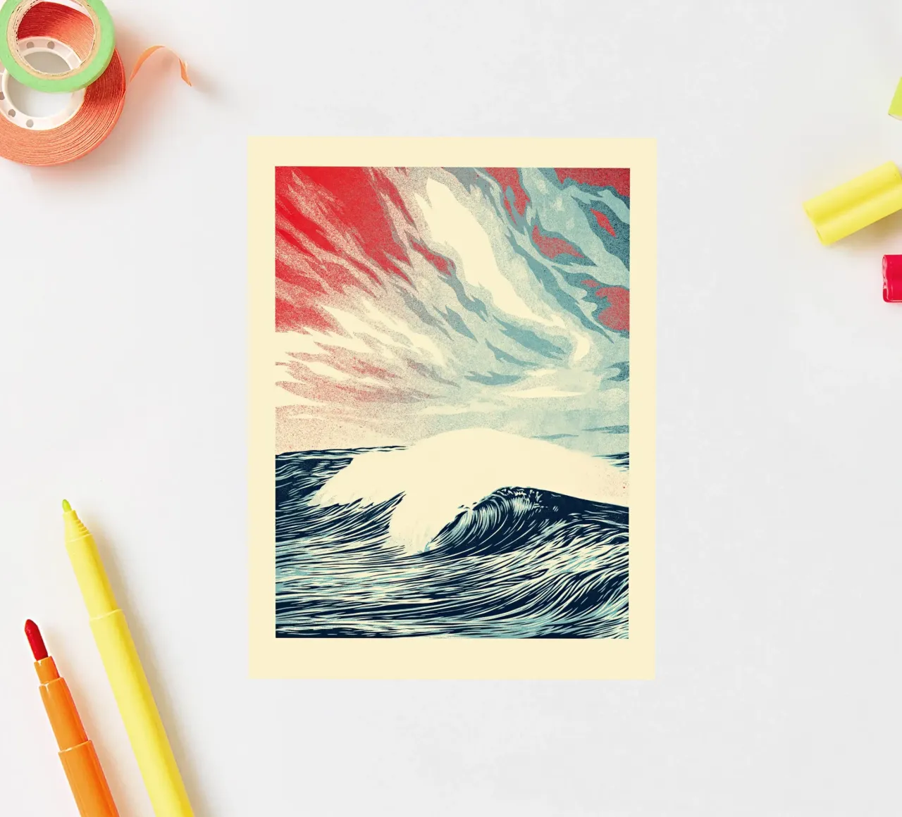 Force of Nature Letterpress sticker by American Poster