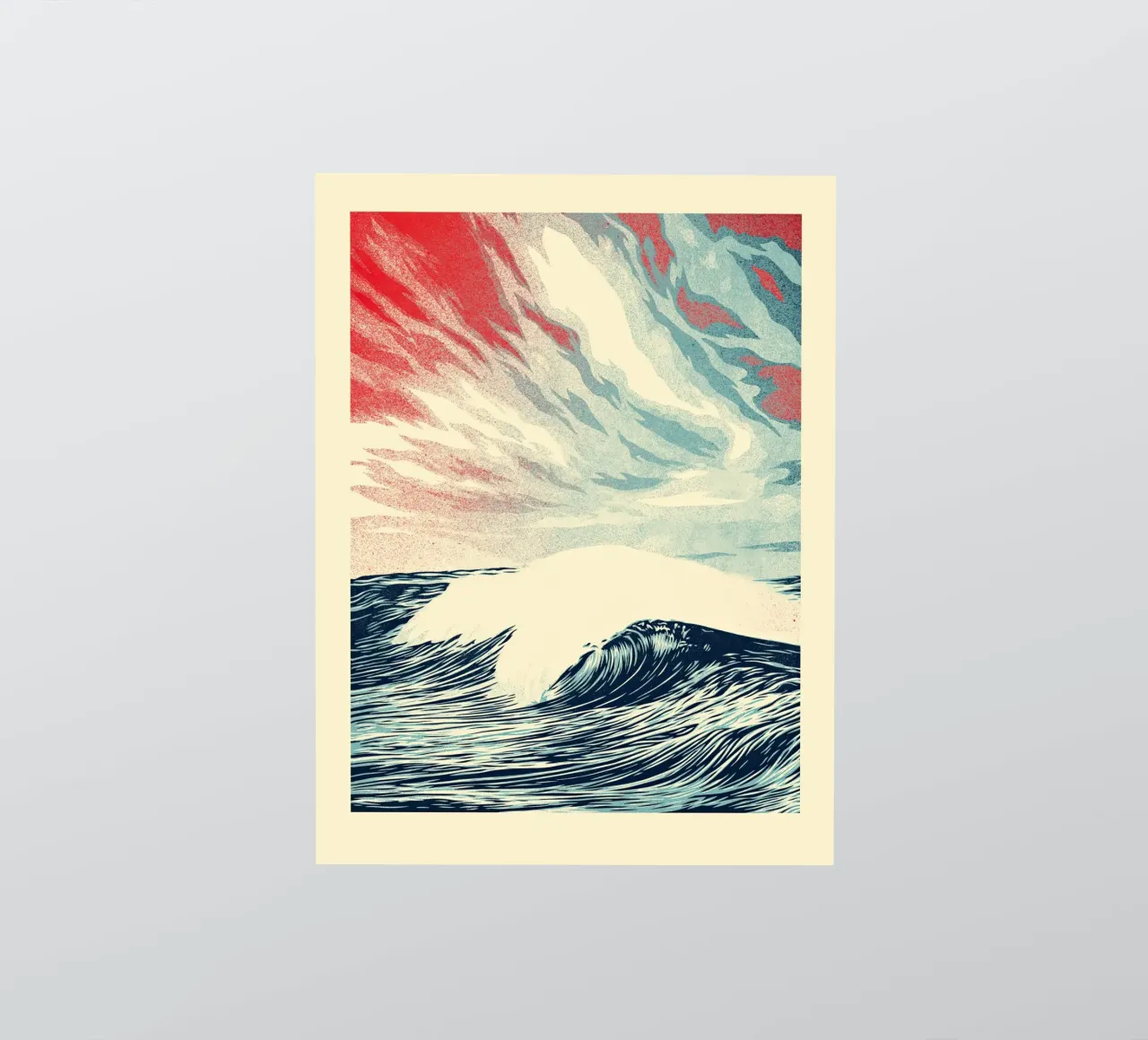 Force of Nature Letterpress sticker by American Poster