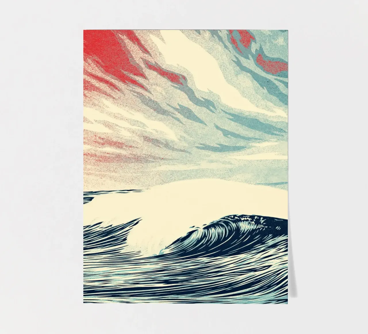 Force of Nature Letterpress sticker sheet by American Poster