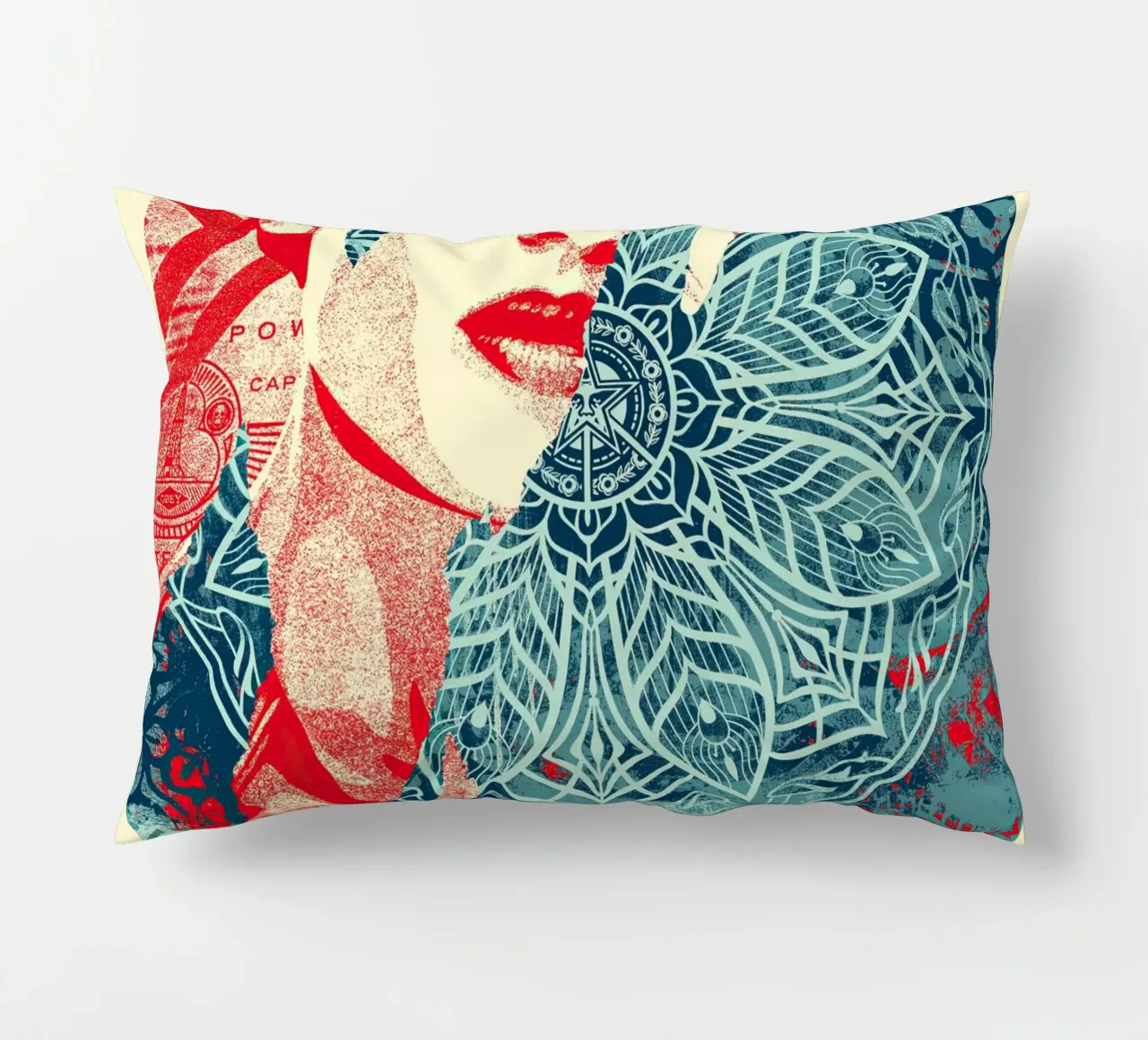 Fractured Harmony decorative cushion by American Poster