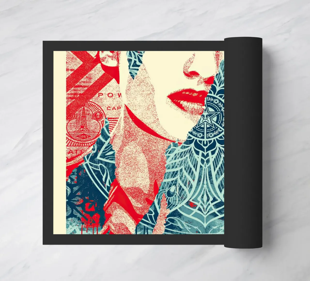 Fractured Harmony doormat by American Poster