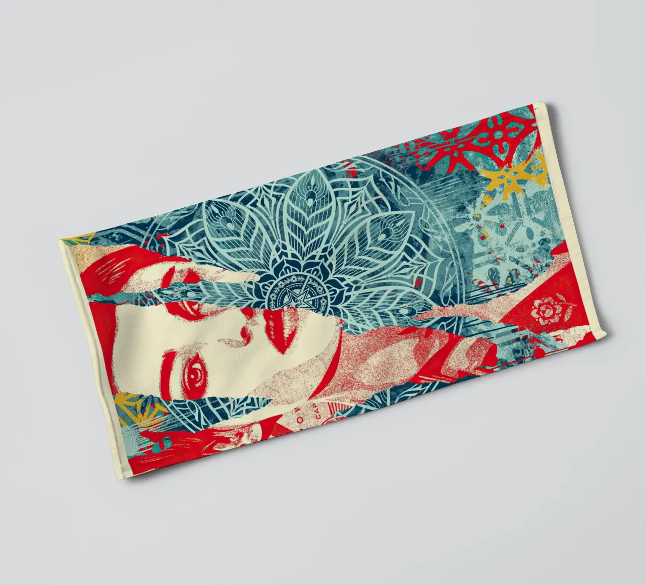 Harmonie fracturée serviette de bain de American Poster