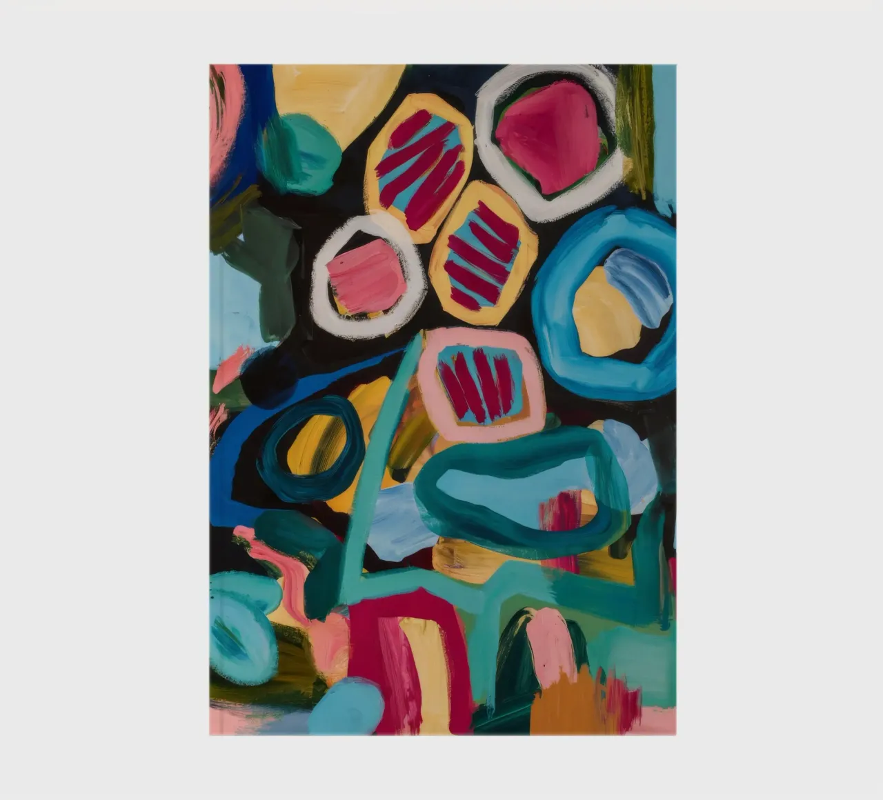 Azure Vortex Swirls notebook by Sublime Layers