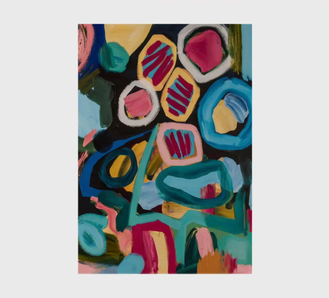 Azure Vortex Swirls notebook by Sublime Layers