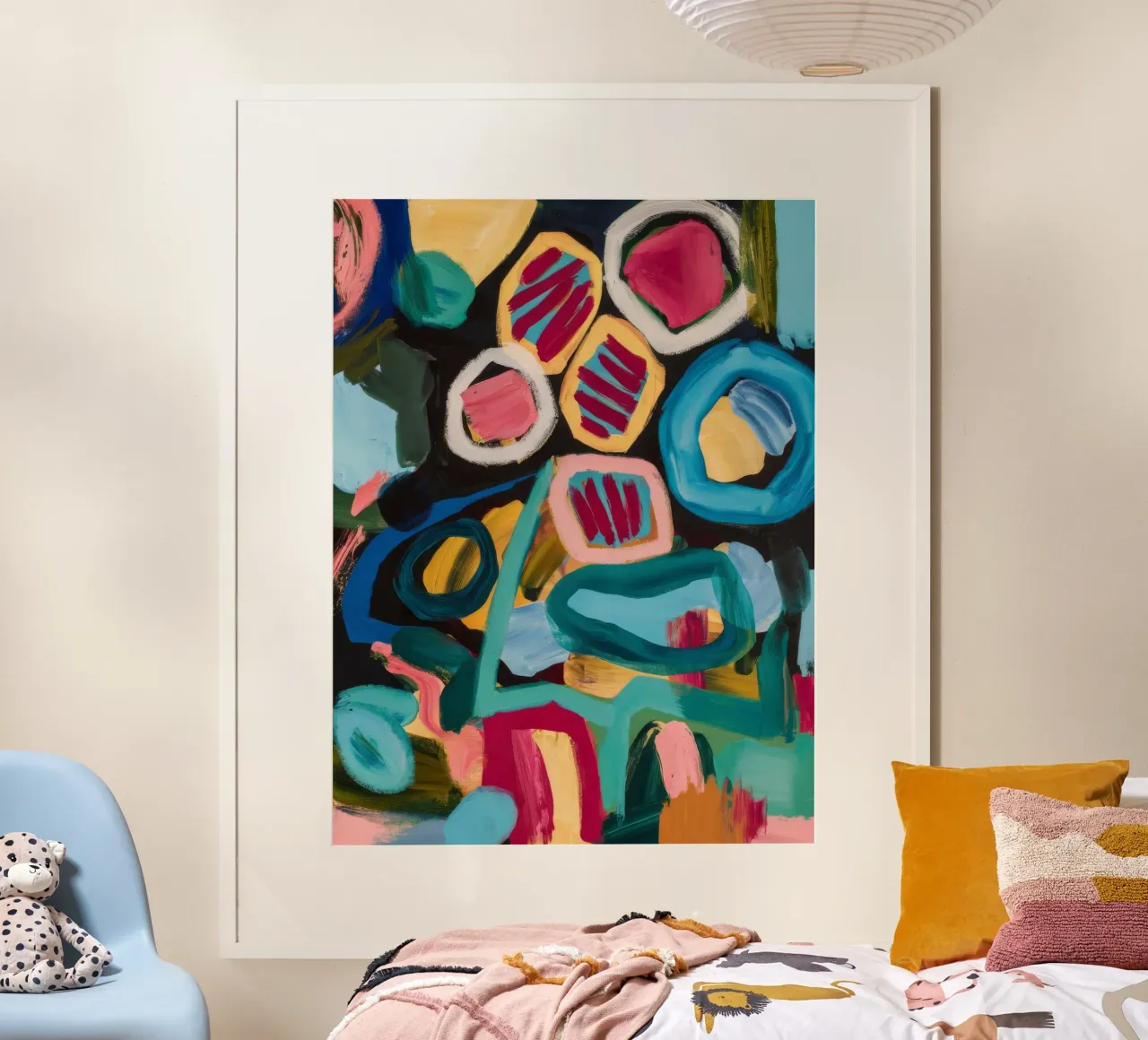 Azure Vortex Swirls poster de Sublime Layers